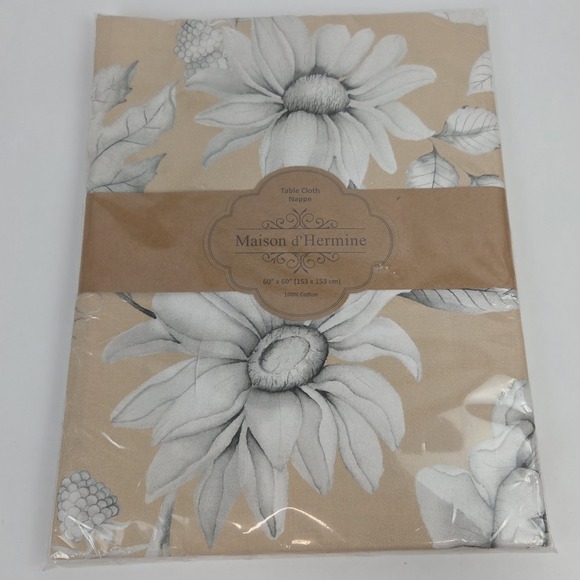 Maison d’Hermine Other - Maison dHermine Tablecloth 60x60in Autumn Print 100% Cotton
